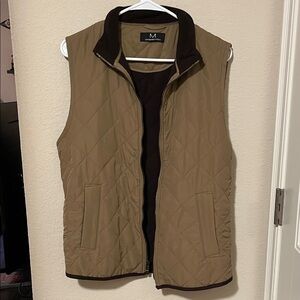 Women Tan Quilted Vest